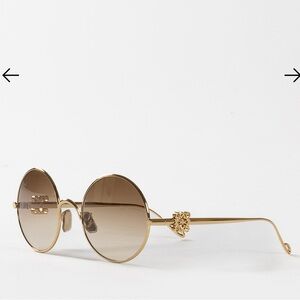 Loewe Elegant Gold and Black Sunglasses